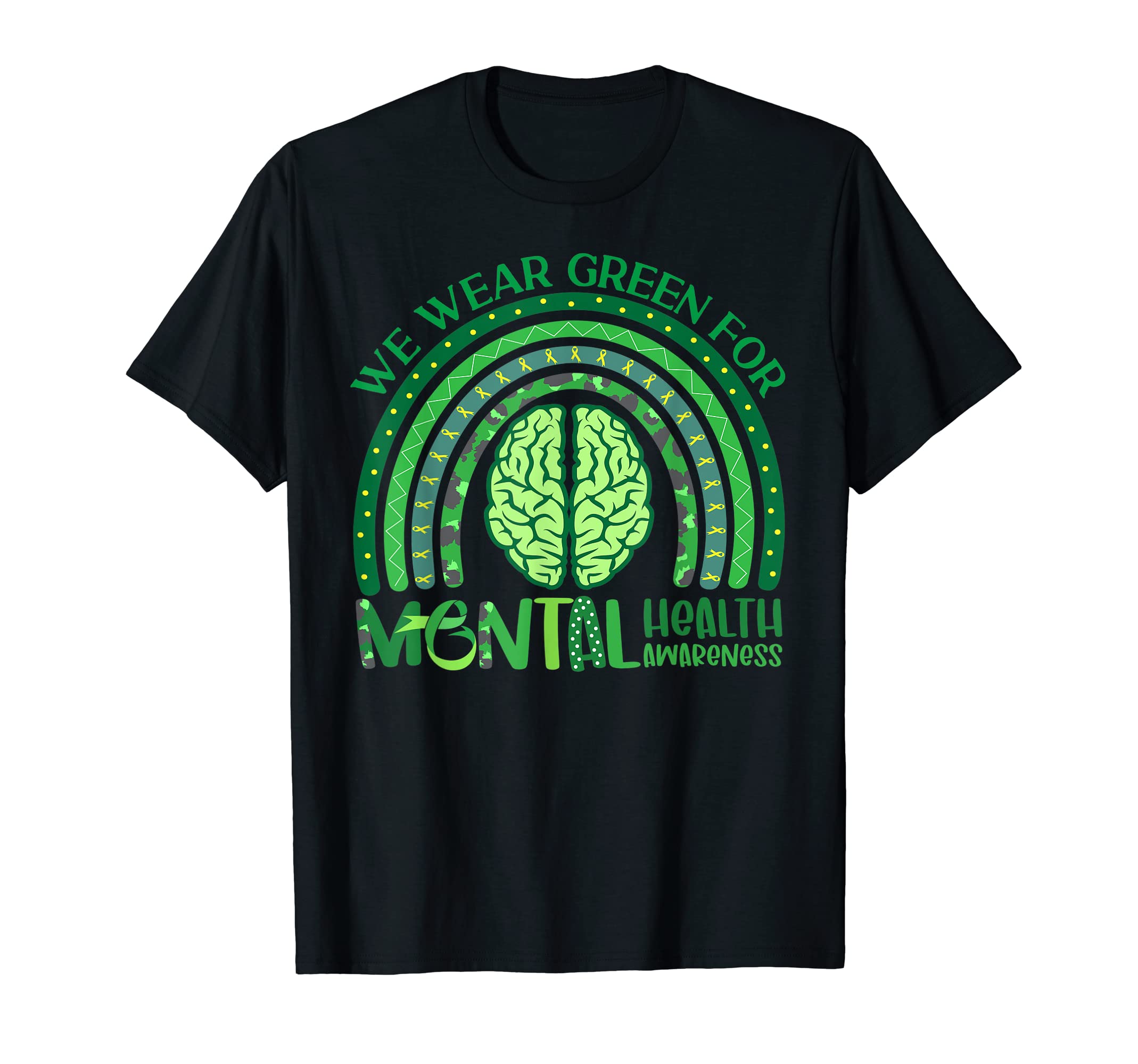 May We Wear Green Mental Health T-Shirt - Minimalist Print Men Women - T-Shirt, Sweatshirt, Hoodie