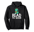 Dragon Reading Book Worm Nerd School Hoodie - Trendy Graphic for Adults - T-Shirt, Sweatshirt, Hoodie