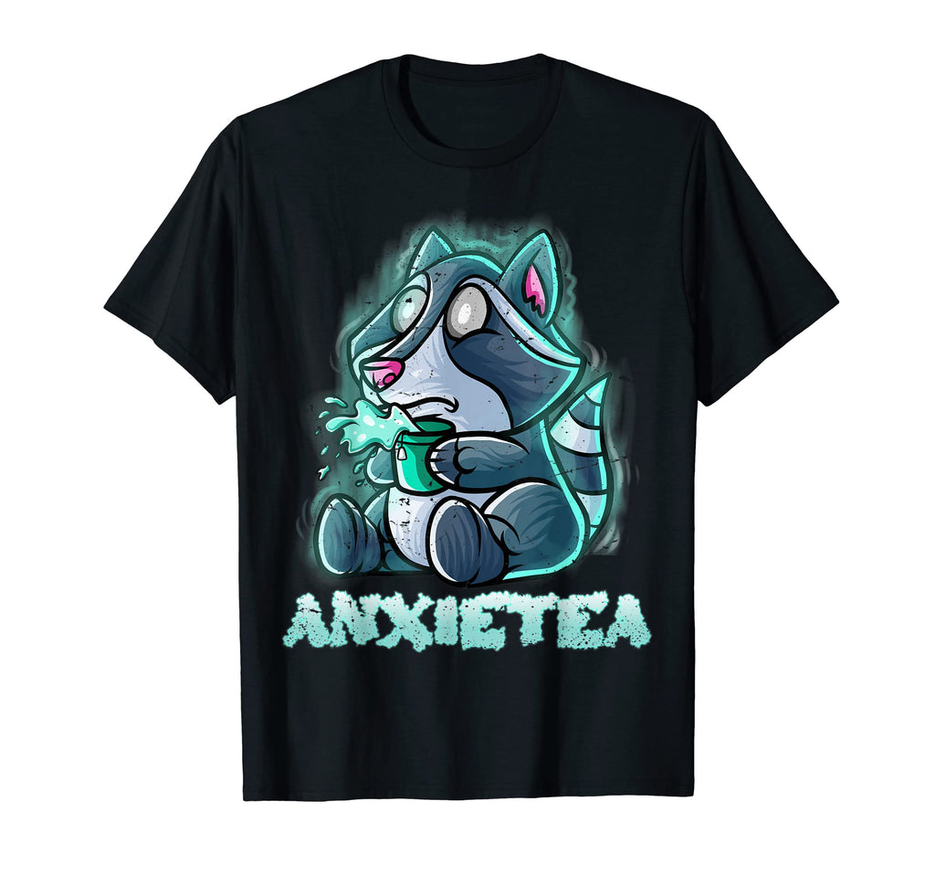 Introvert Tea Lover Nerd Raccoon Geek T-Shirt - Unique Graphic for Adults - T-Shirt, Sweatshirt, Hoodie