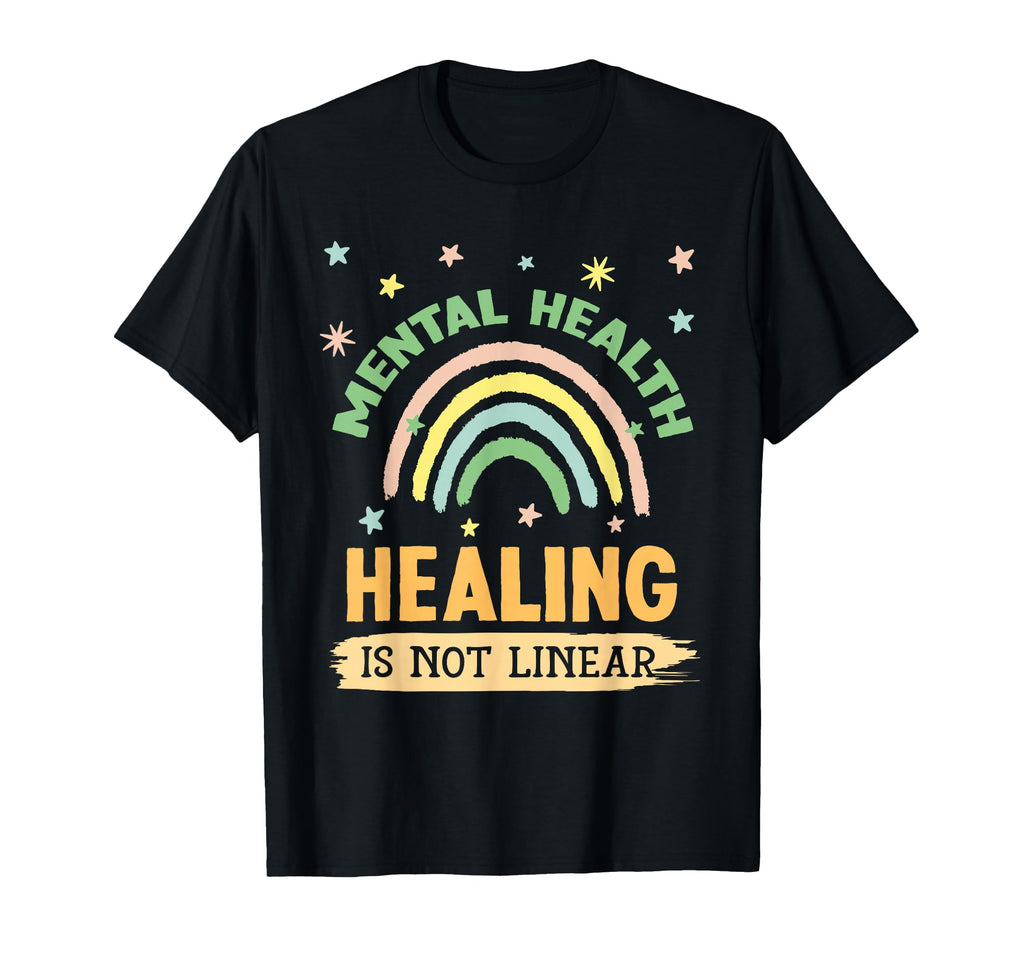 Healing Is Not Linear Mental Health T-Shirt - Aesthetic Graphic for Adults - T-Shirt, Sweatshirt, Hoodie