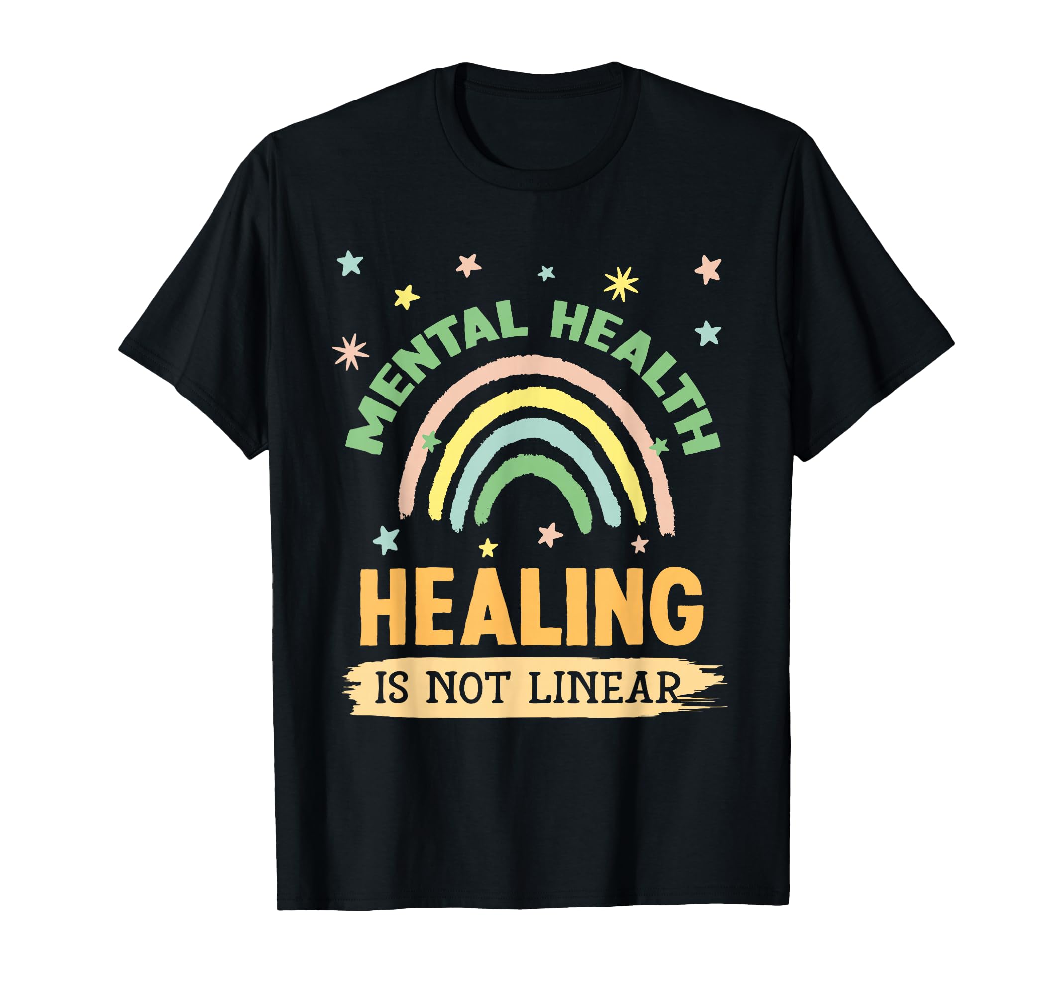 Healing Is Not Linear Mental Health T-Shirt - Aesthetic Graphic for Adults - T-Shirt, Sweatshirt, Hoodie