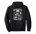 Salem Witch Book Club Halloween Skull Hoodie - Custom Art Print Men Women - T-Shirt, Sweatshirt, Hoodie