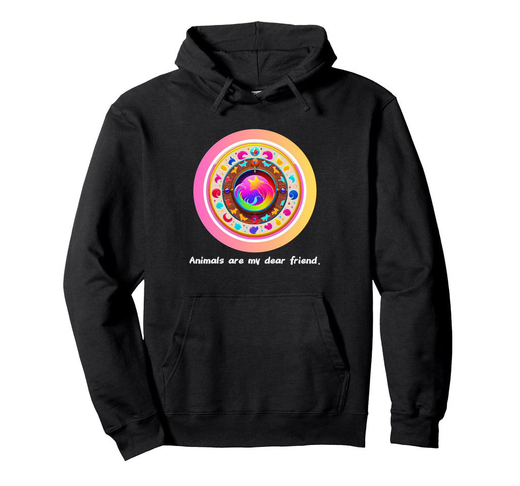 Animals Are My Best Friends Sacred Hoodie - Minimalist Print for Adults - T-Shirt, Sweatshirt, Hoodie