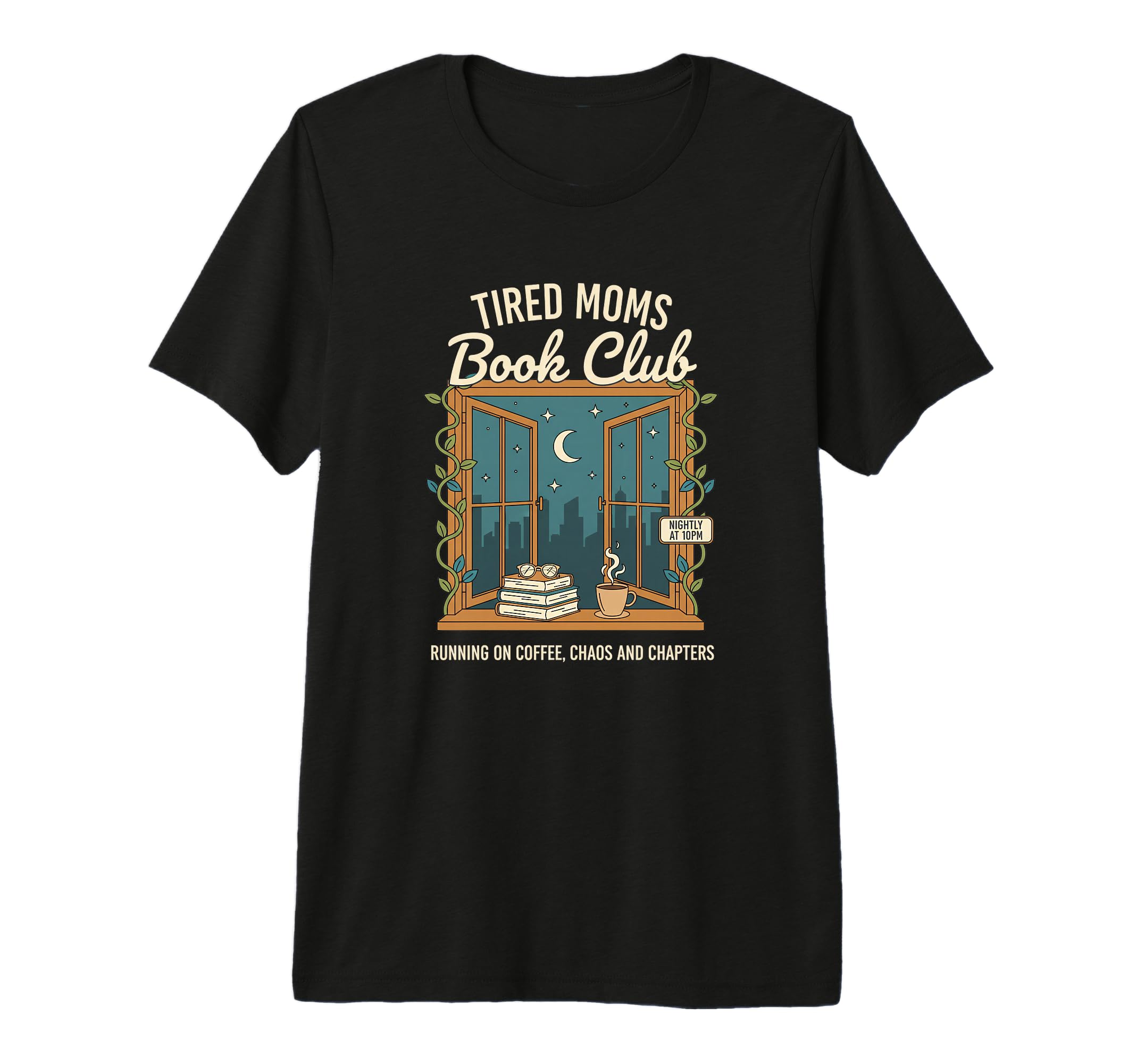 Tired Moms Book Club Running T-Shirt - Fun Novelty Design for Adults - T-Shirt, Sweatshirt, Hoodie