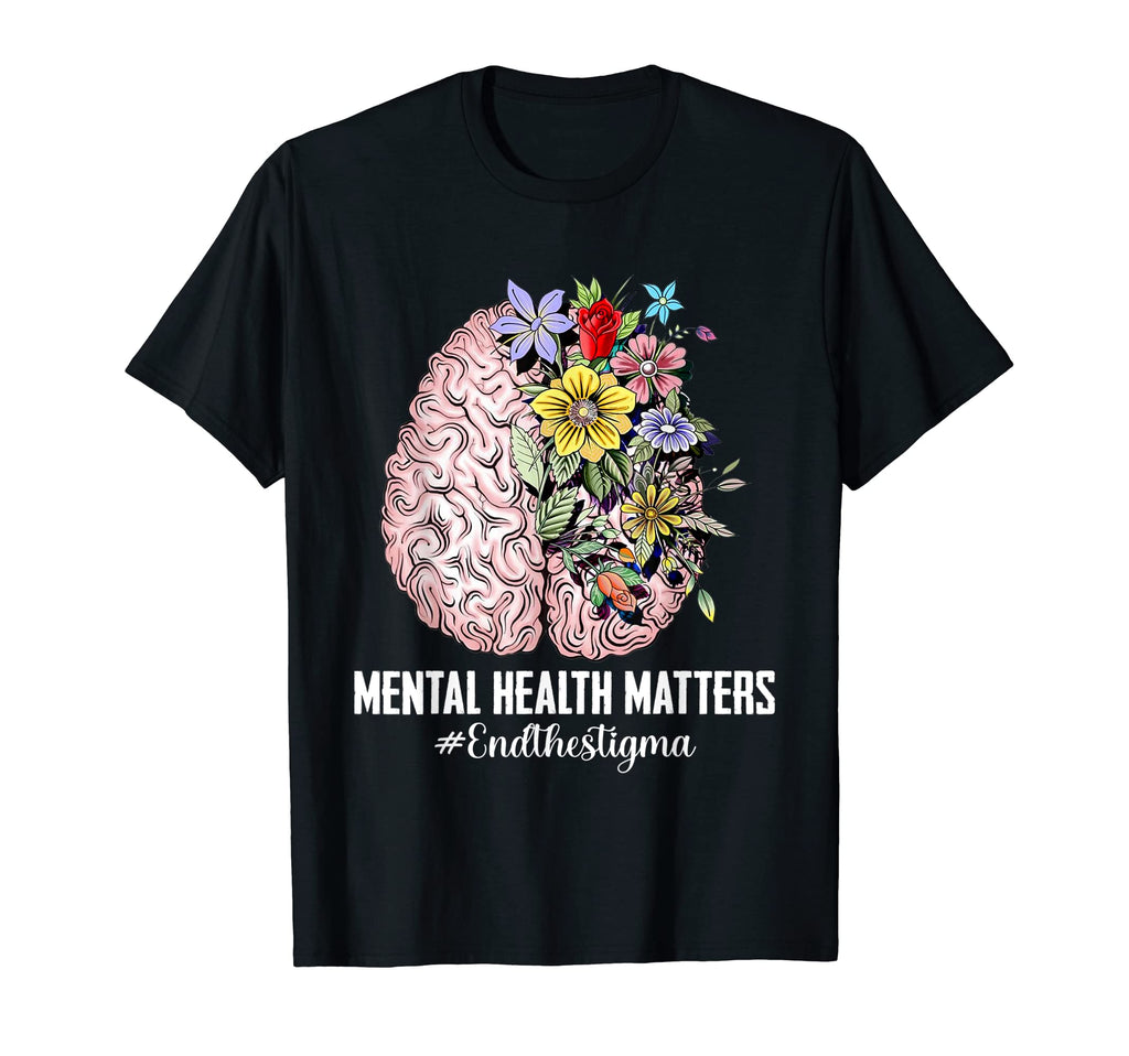 End Stigma Mental Health Matters T-Shirt - Custom Art Print for Adults - T-Shirt, Sweatshirt, Hoodie