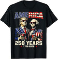 Vintage 250 Years America Anniversary 250th Trump Washington T-Shirt Unisex T-shirt, Sweatshirt, Hoodie, Long Sleeve Tee - T-Shirt, Sweatshirt, Hoodie