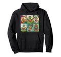Reading Dragon Fantasy Book Lover Artwork Hoodie - Graphic Print for Adults - T-Shirt, Sweatshirt, Hoodie