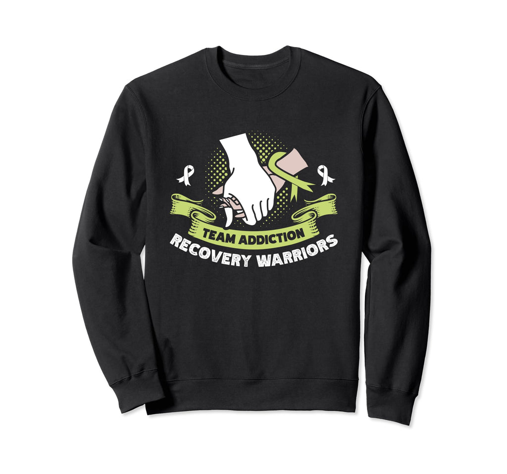 Addiction Recovery Warriors Sweatshirt - Minimalist Print for Adults - T-Shirt, Sweatshirt, Hoodie