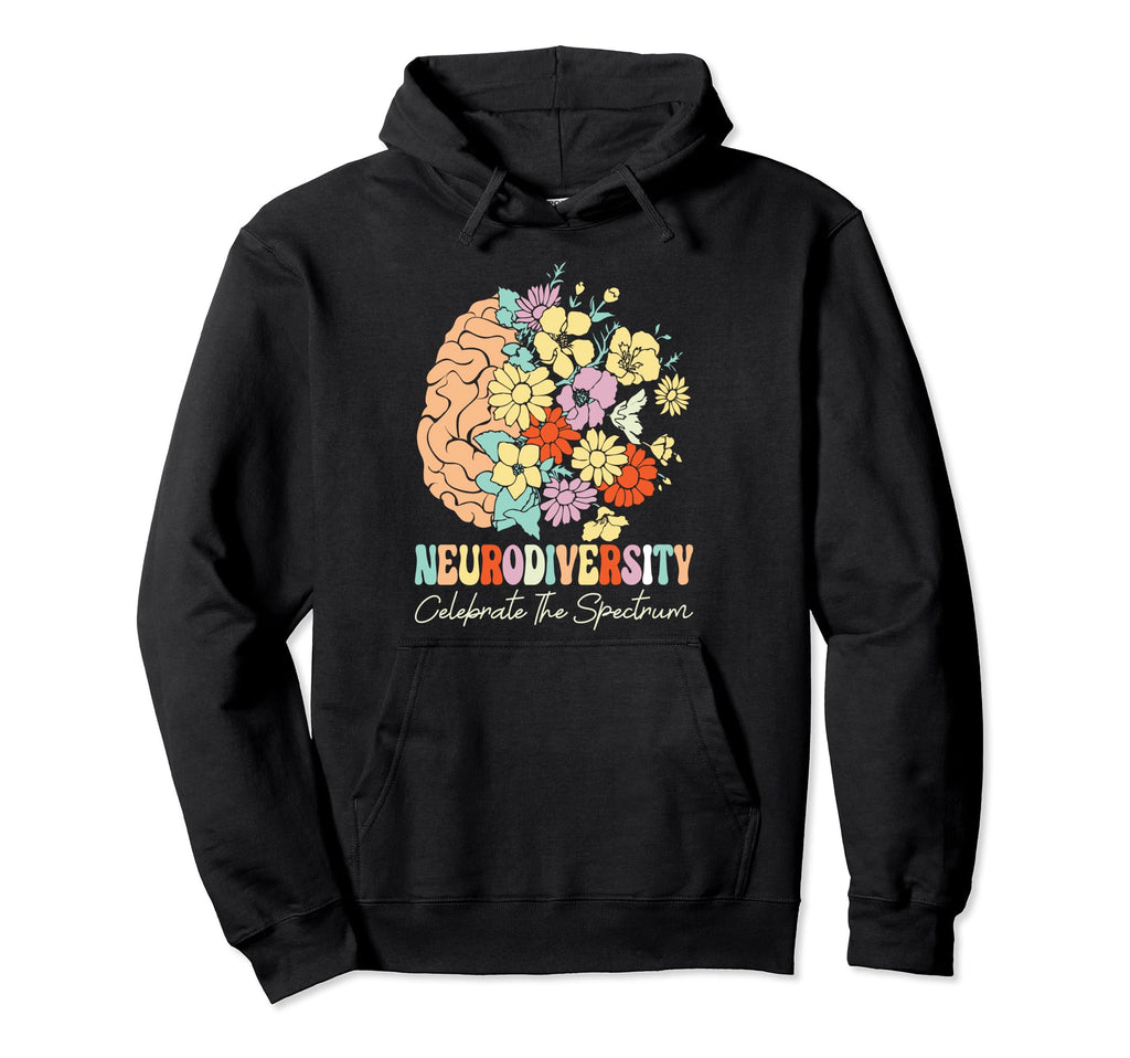 Neurodiversity Celebrate Spectrum Hoodie - Casual Everyday Wear for Adults - T-Shirt, Sweatshirt, Hoodie