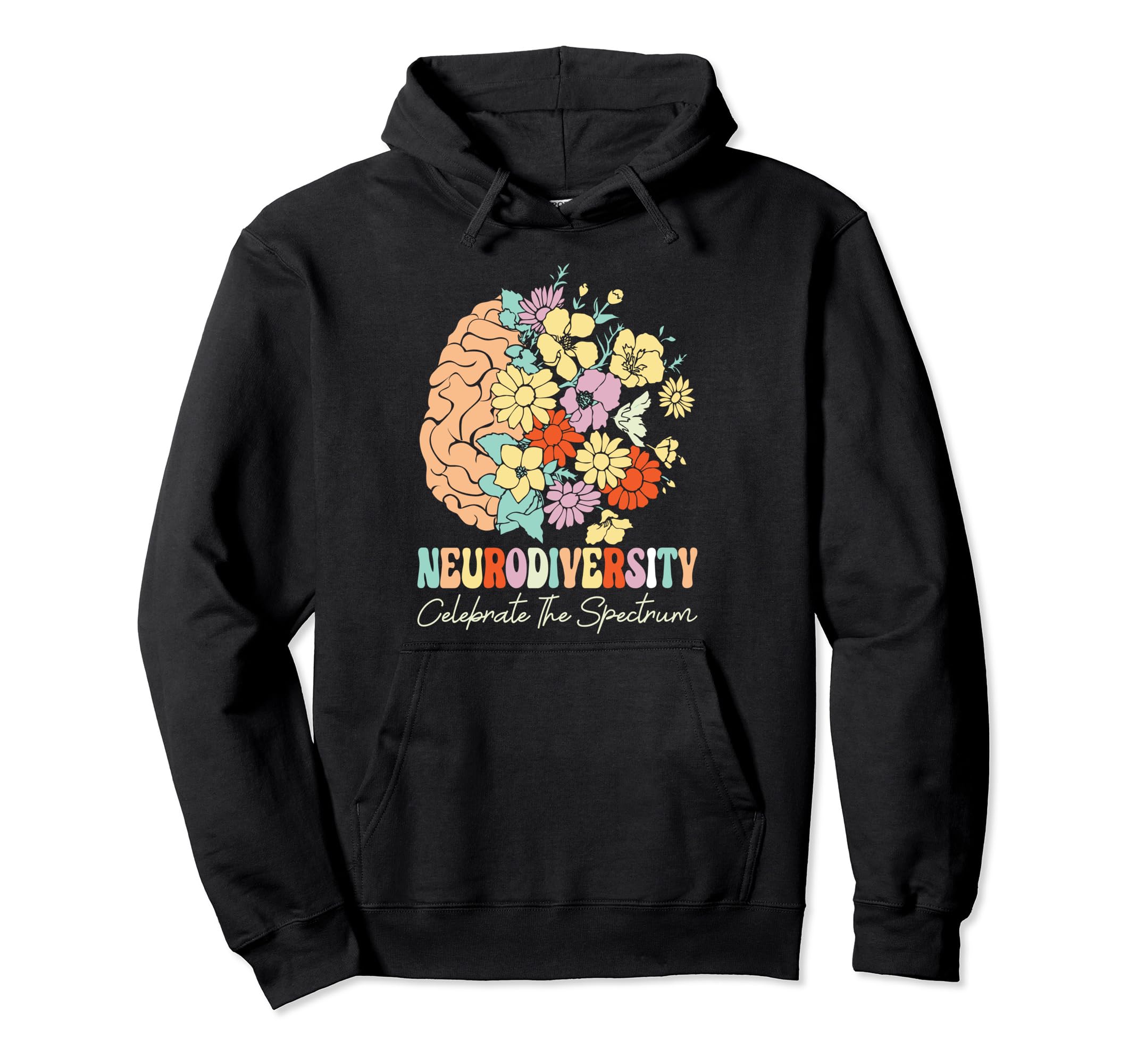 Neurodiversity Celebrate Spectrum Hoodie - Casual Everyday Wear for Adults - T-Shirt, Sweatshirt, Hoodie