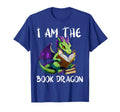 I Am Book Dragon Lover Nerd Bookworm T-Shirt - Novelty Apparel Unisex - T-Shirt, Sweatshirt, Hoodie