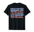 Dear Person Behind Me You Are Enough You Hoodie - Graphic Print Unisex - T-Shirt, Sweatshirt, Hoodie
