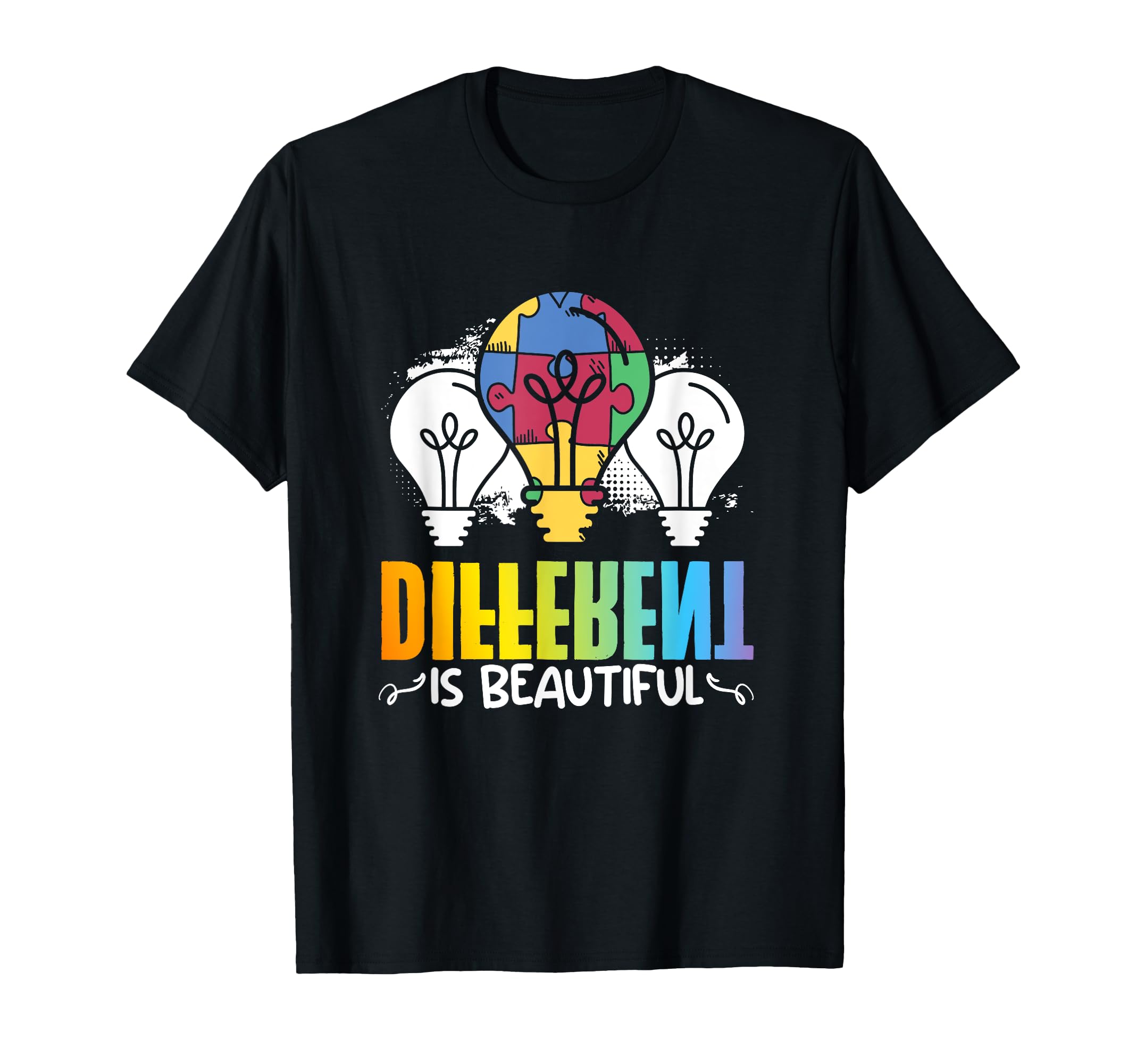 Different Asd Adhd Autism Awareness T-Shirt - Custom Art Print for Adults - T-Shirt, Sweatshirt, Hoodie