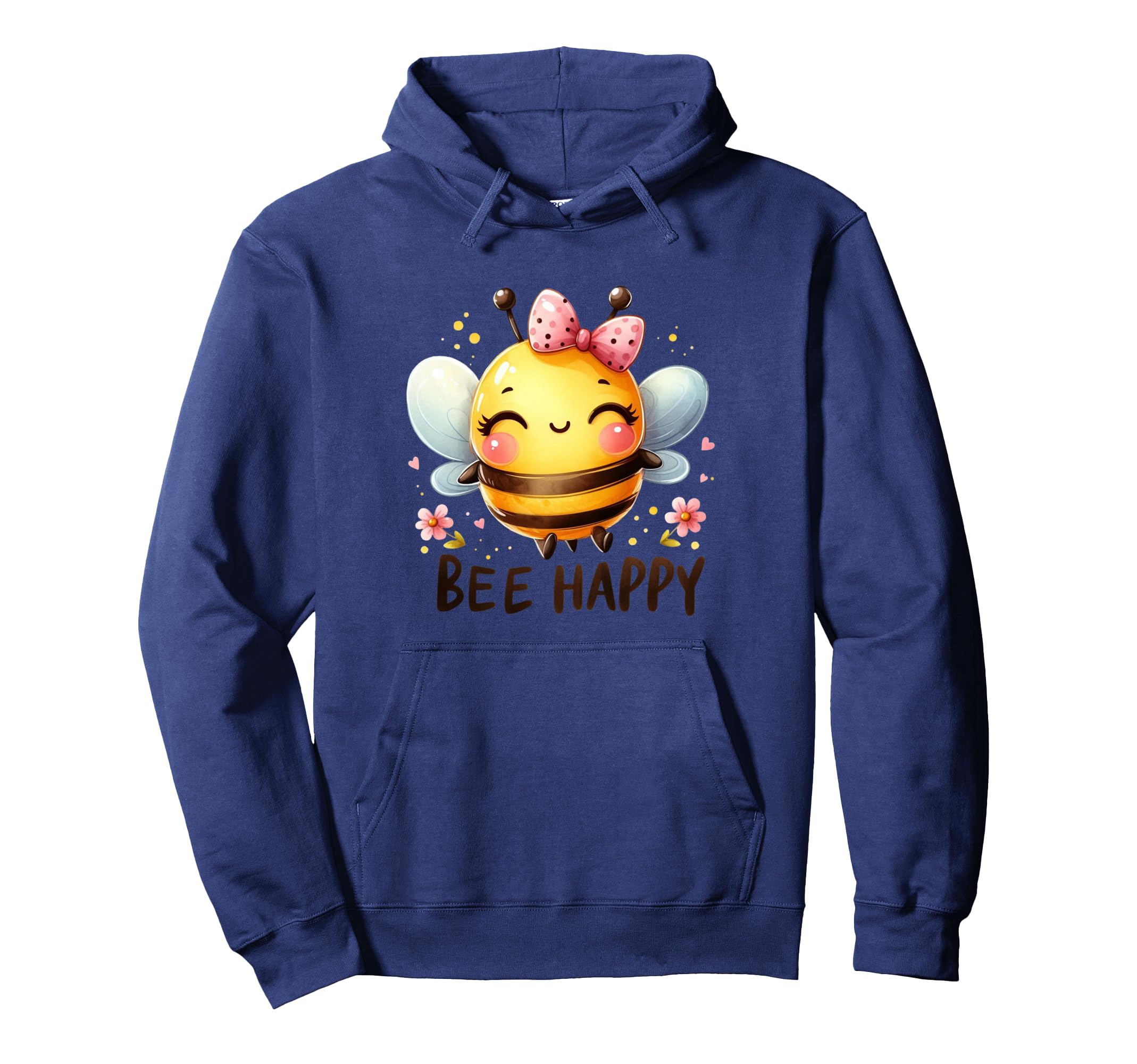 Funny Bee Happy Kawaii Buzz Hoodie - Novelty Apparel for Adults - T-Shirt, Sweatshirt, Hoodie
