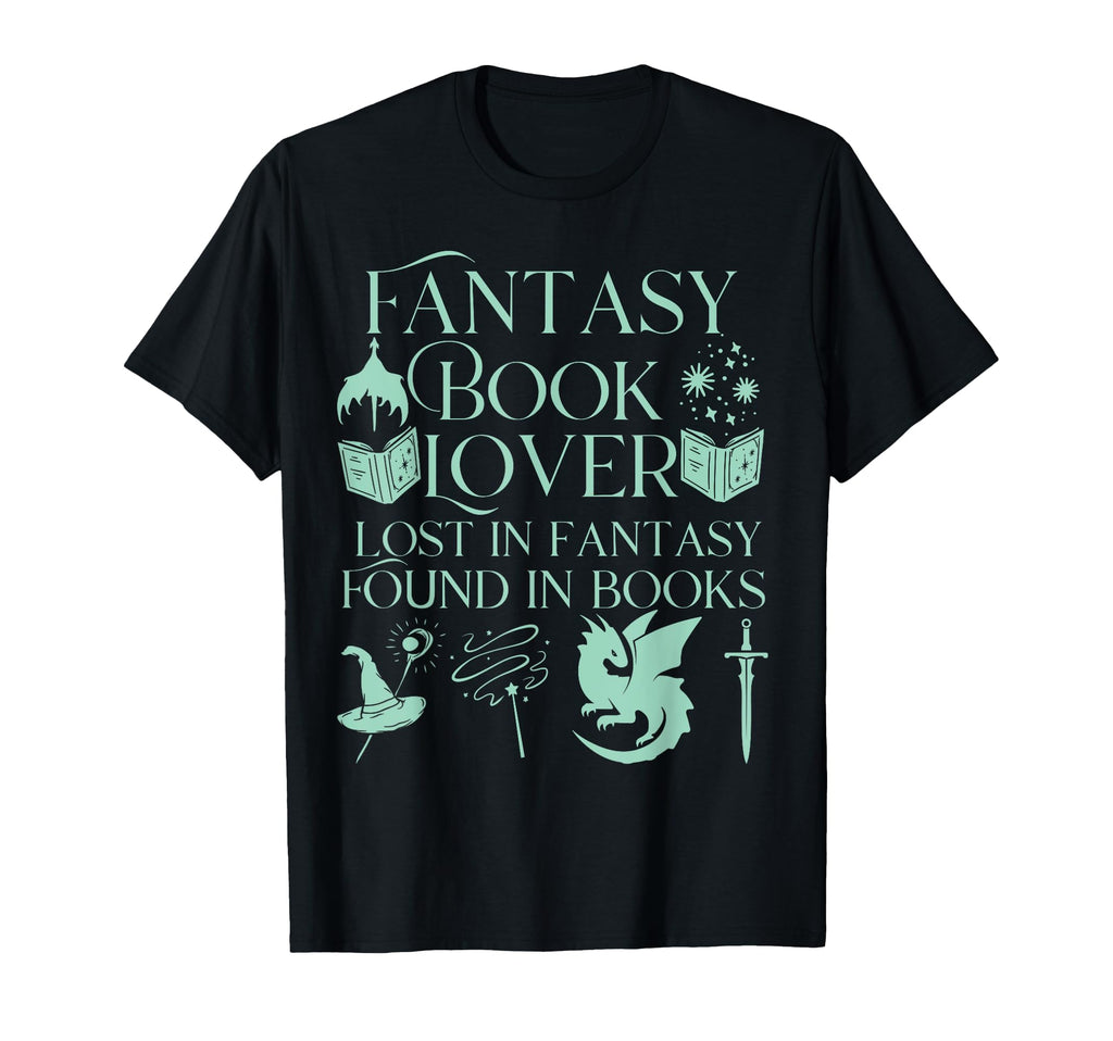 Fantasy Book Lover Dragons And Magic T-Shirt - Minimalist Print for Adults - T-Shirt, Sweatshirt, Hoodie
