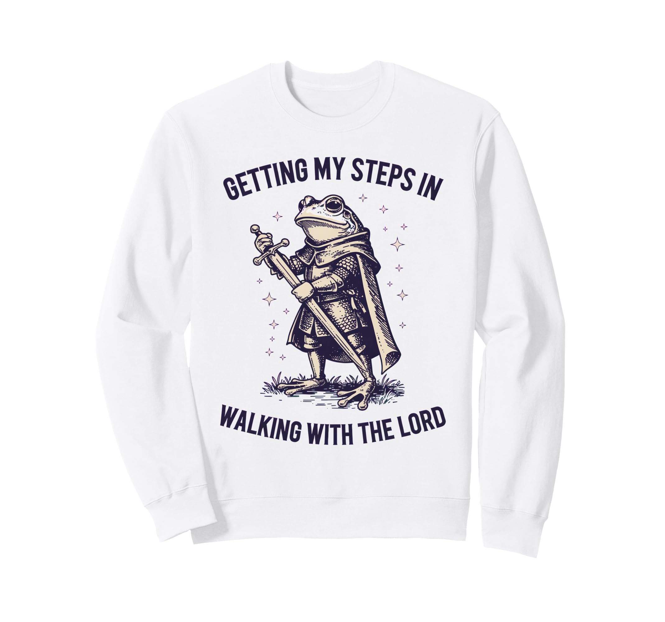 Getting My Steps Walking Lord Frog Sweatshirt - Casual Everyday Wear Unisex - T-Shirt, Sweatshirt, Hoodie