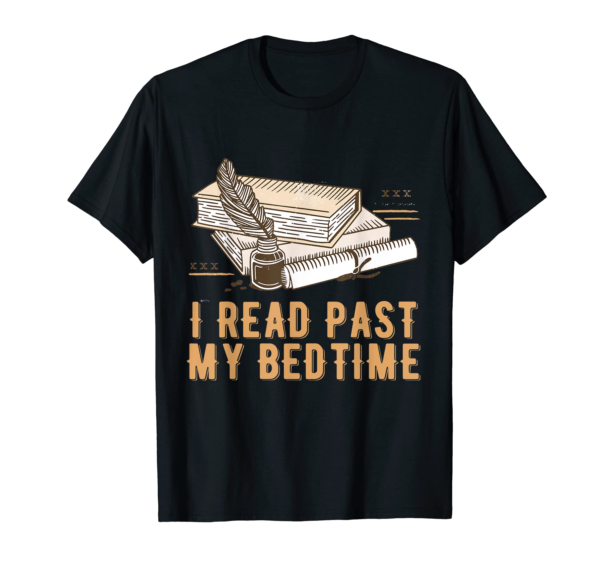 I Read Past My Bedtime Reading Bookworm T-Shirt - Trendy Graphic Men Women - T-Shirt, Sweatshirt, Hoodie
