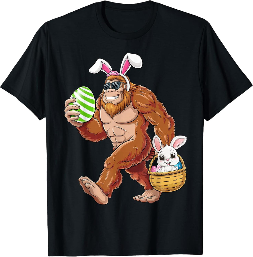 Bigfoot Bunny Funny Easter Day T-Shirt Unisex T-shirt, Sweatshirt, Hoodie, Long Sleeve Tee - T-Shirt, Sweatshirt, Hoodie