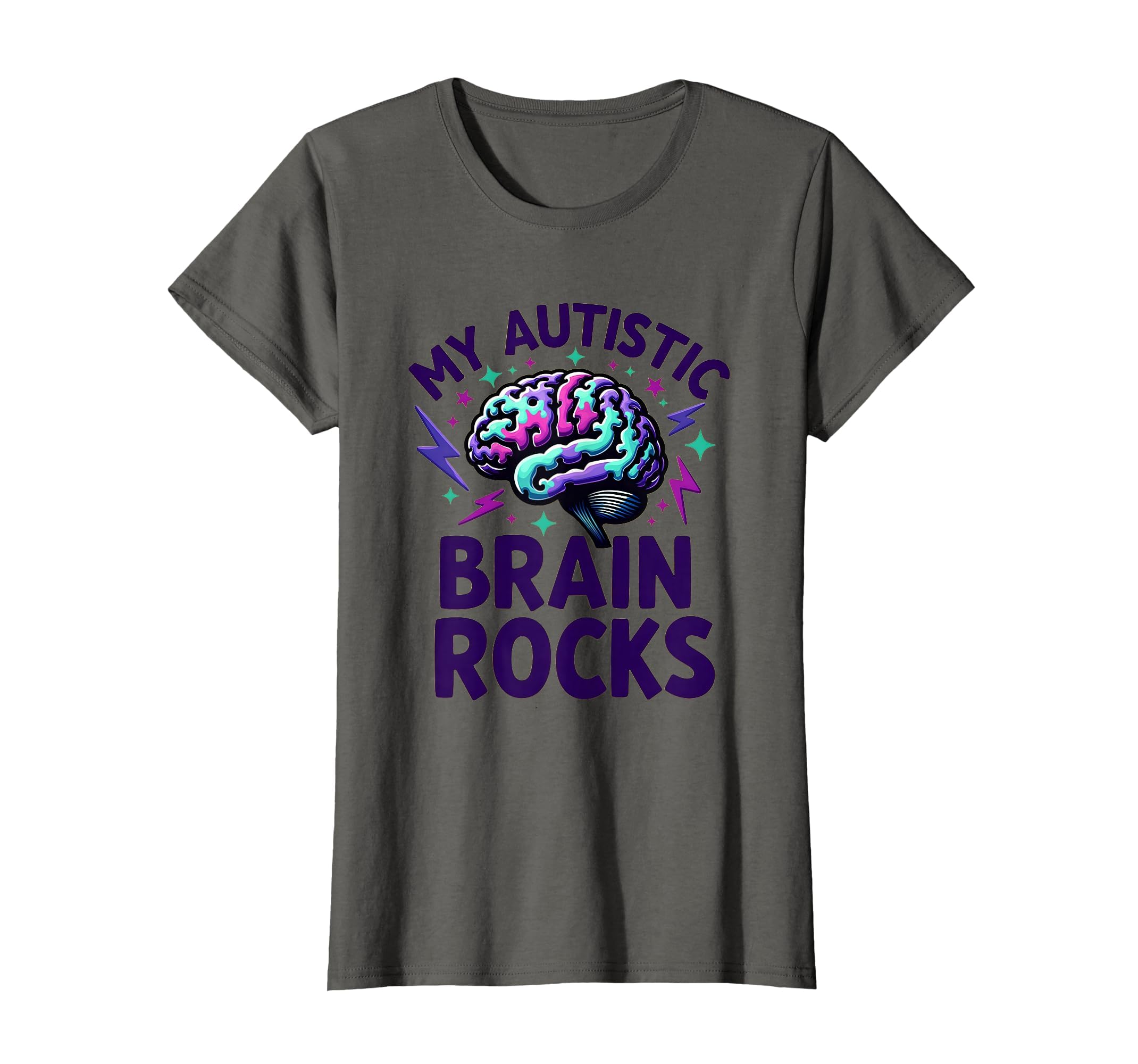 My Autistic Brain Rocks Neurodiversity T-Shirt - Streetwear Style Unisex - T-Shirt, Sweatshirt, Hoodie