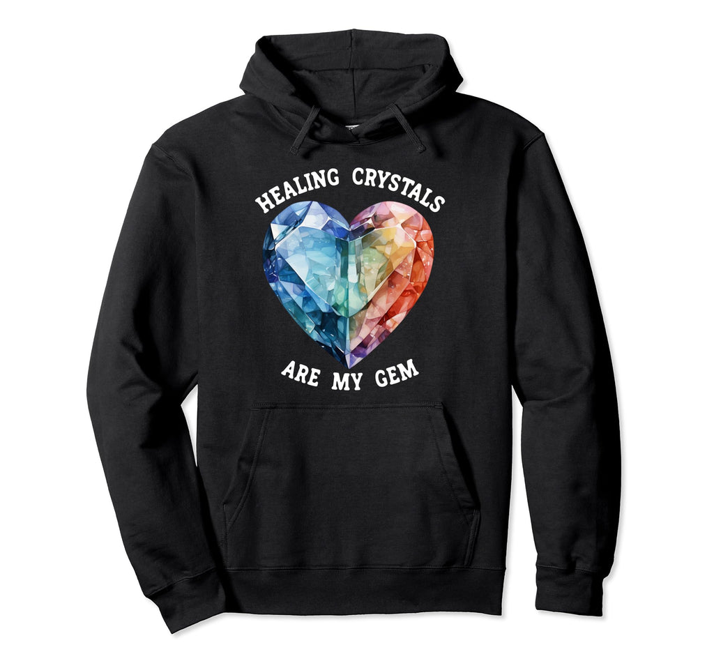 Crystal Healing Stones And Gems Hoodie - Trendy Graphic Men Women - T-Shirt, Sweatshirt, Hoodie