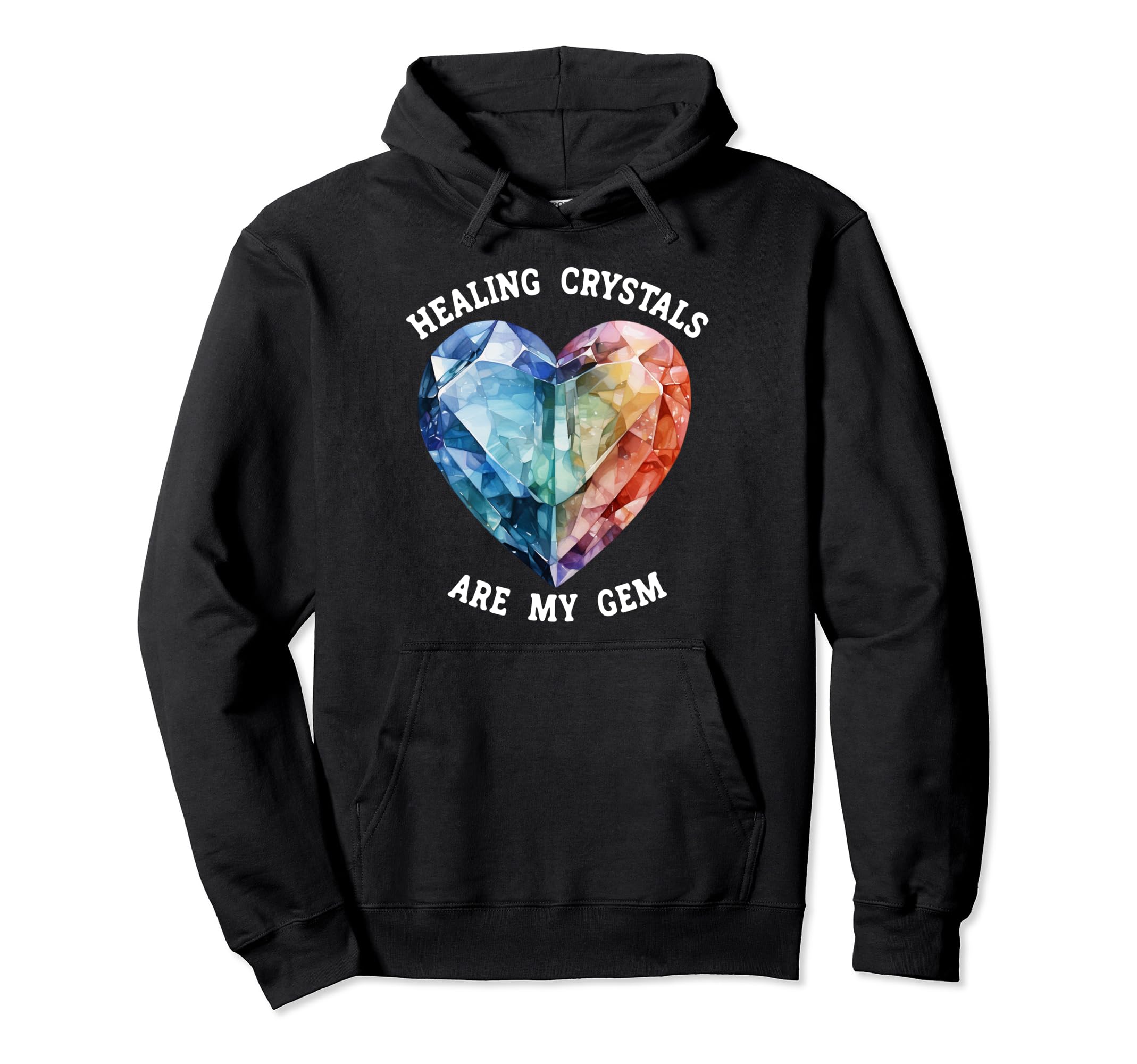 Crystal Healing Stones And Gems Hoodie - Trendy Graphic Men Women - T-Shirt, Sweatshirt, Hoodie
