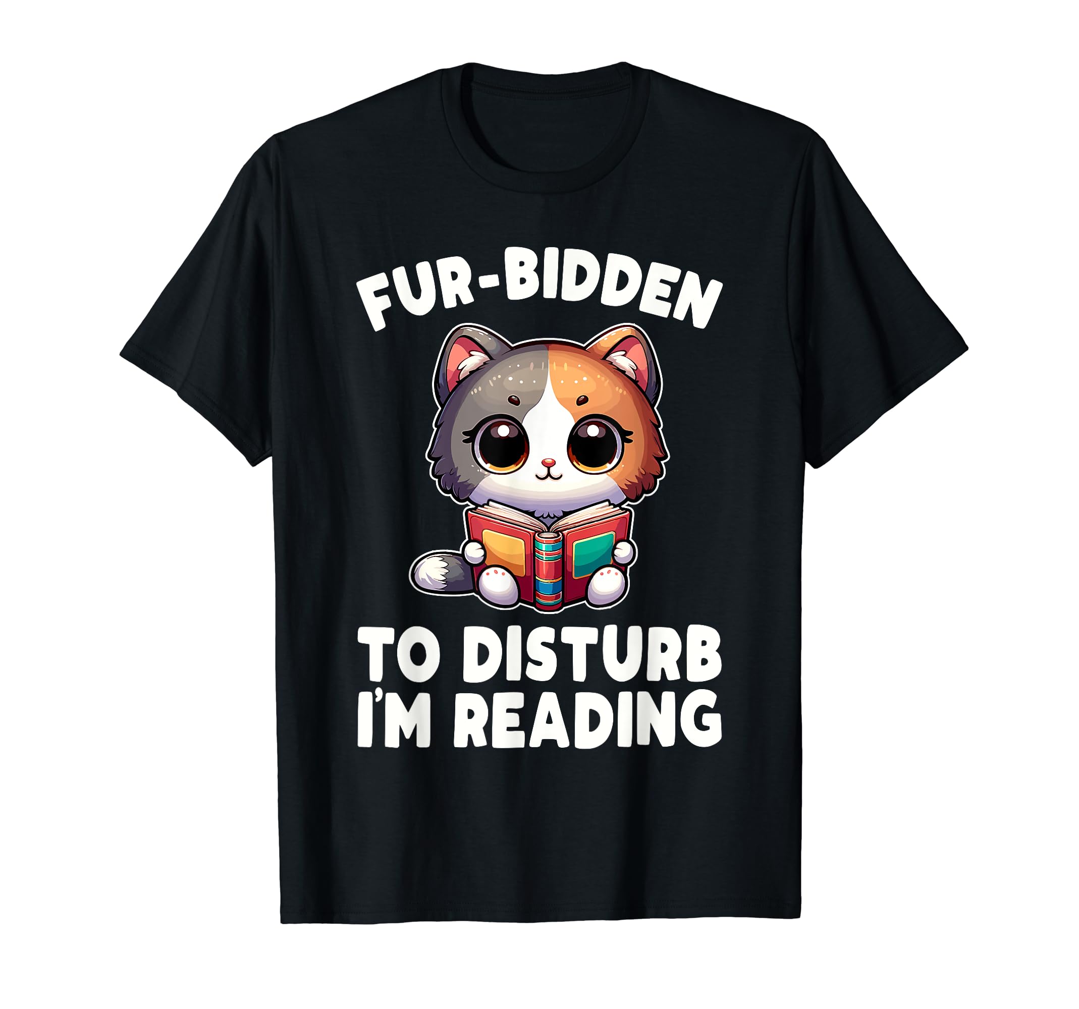 Reading Book Cat Library Reading T-Shirt - Fun Novelty Design Men Women - T-Shirt, Sweatshirt, Hoodie