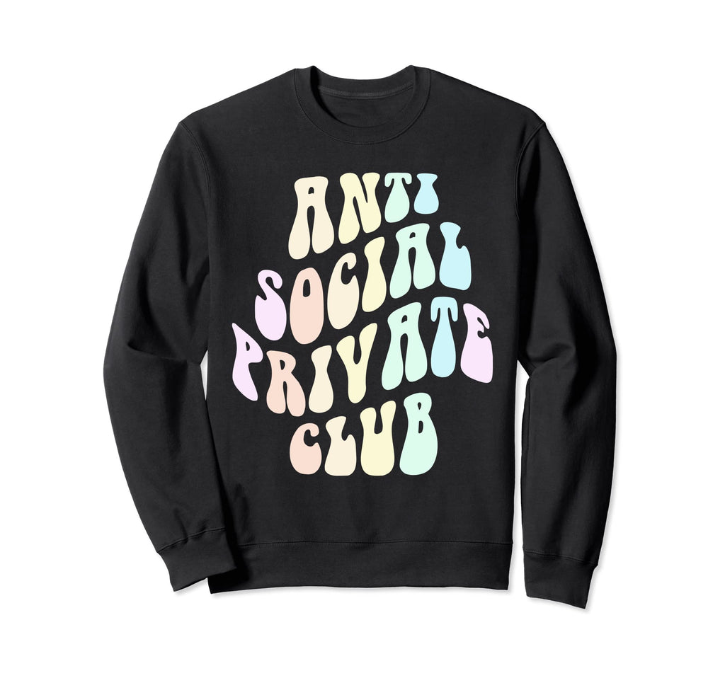 Anti Social Private Club Introvert Sweatshirt - Minimalist Print Unisex - T-Shirt, Sweatshirt, Hoodie