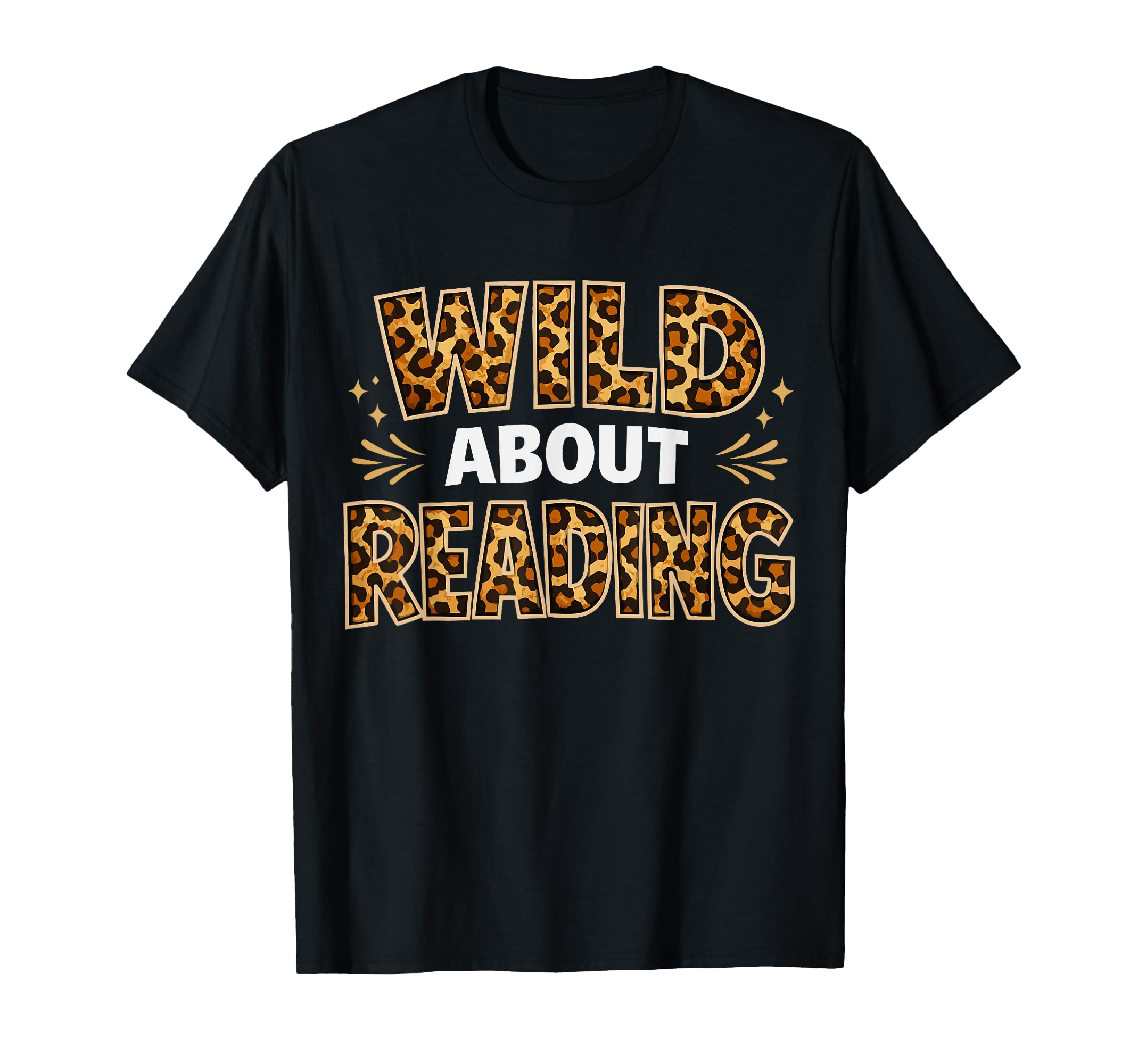 Leopard Wild About Reading Funny T-Shirt - Streetwear Style for Adults - T-Shirt, Sweatshirt, Hoodie