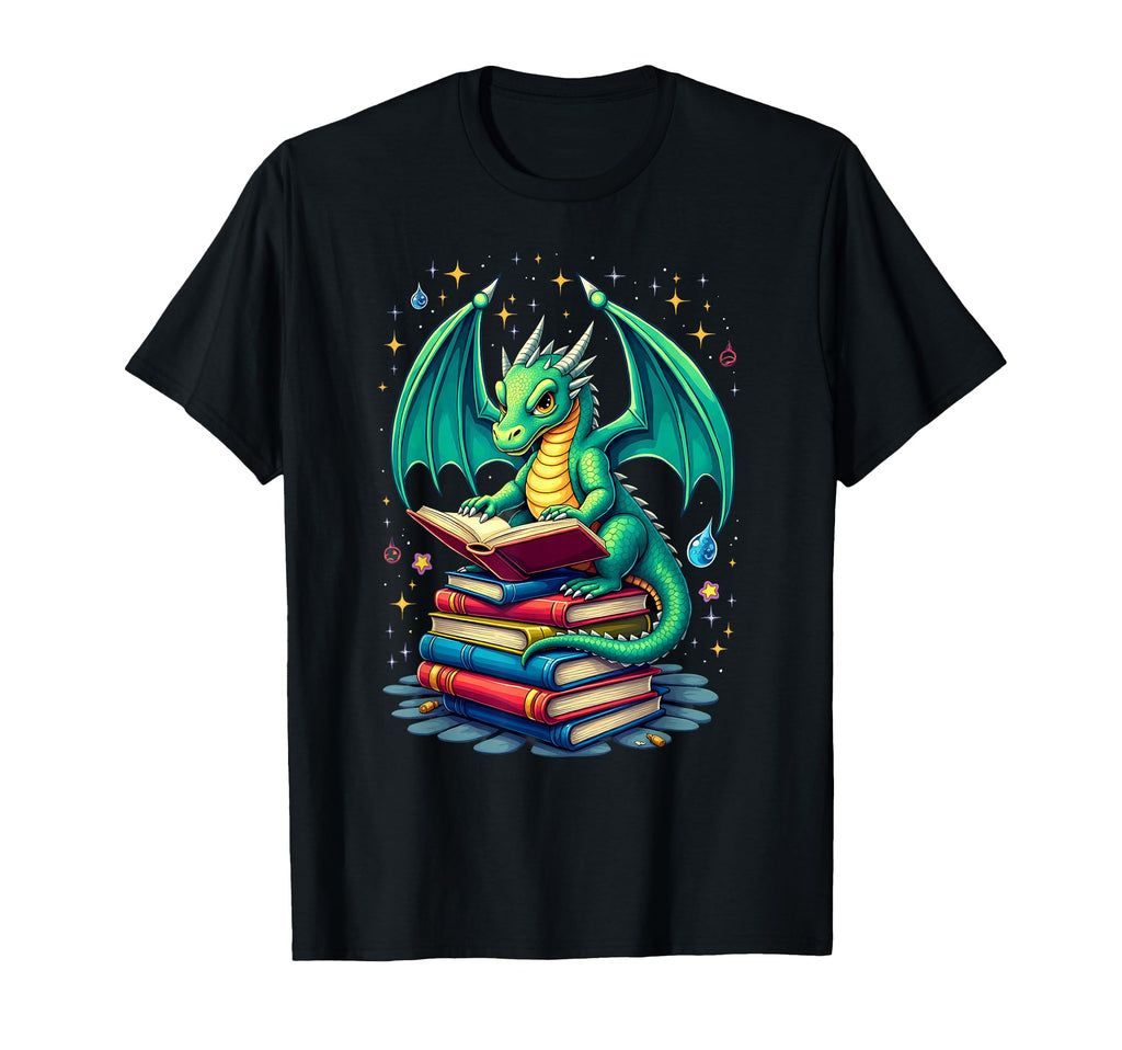 Bookworm Book Dragon School Librarian Sweatshirt - Novelty Apparel Unisex - T-Shirt, Sweatshirt, Hoodie