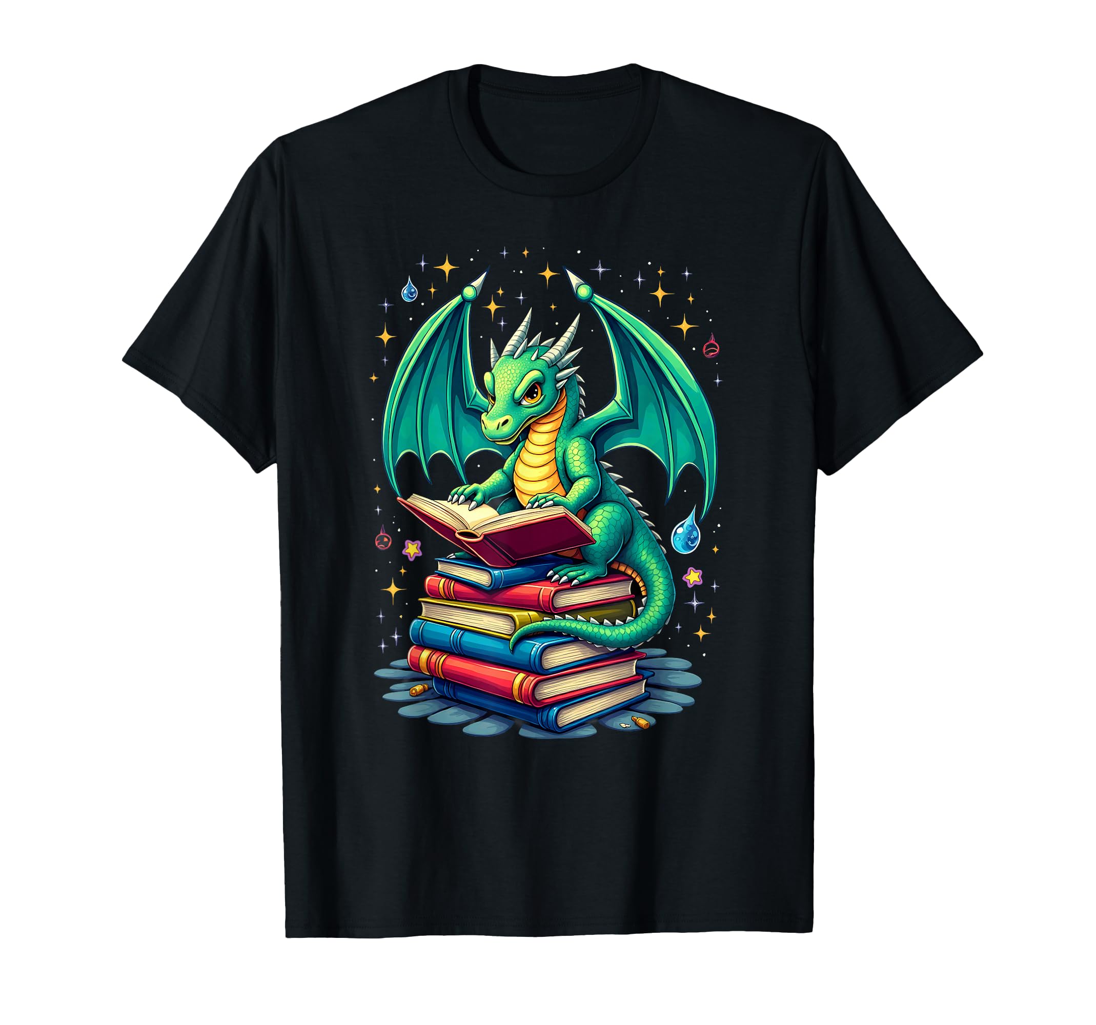 Bookworm Book Dragon School Librarian Sweatshirt - Novelty Apparel Unisex - T-Shirt, Sweatshirt, Hoodie