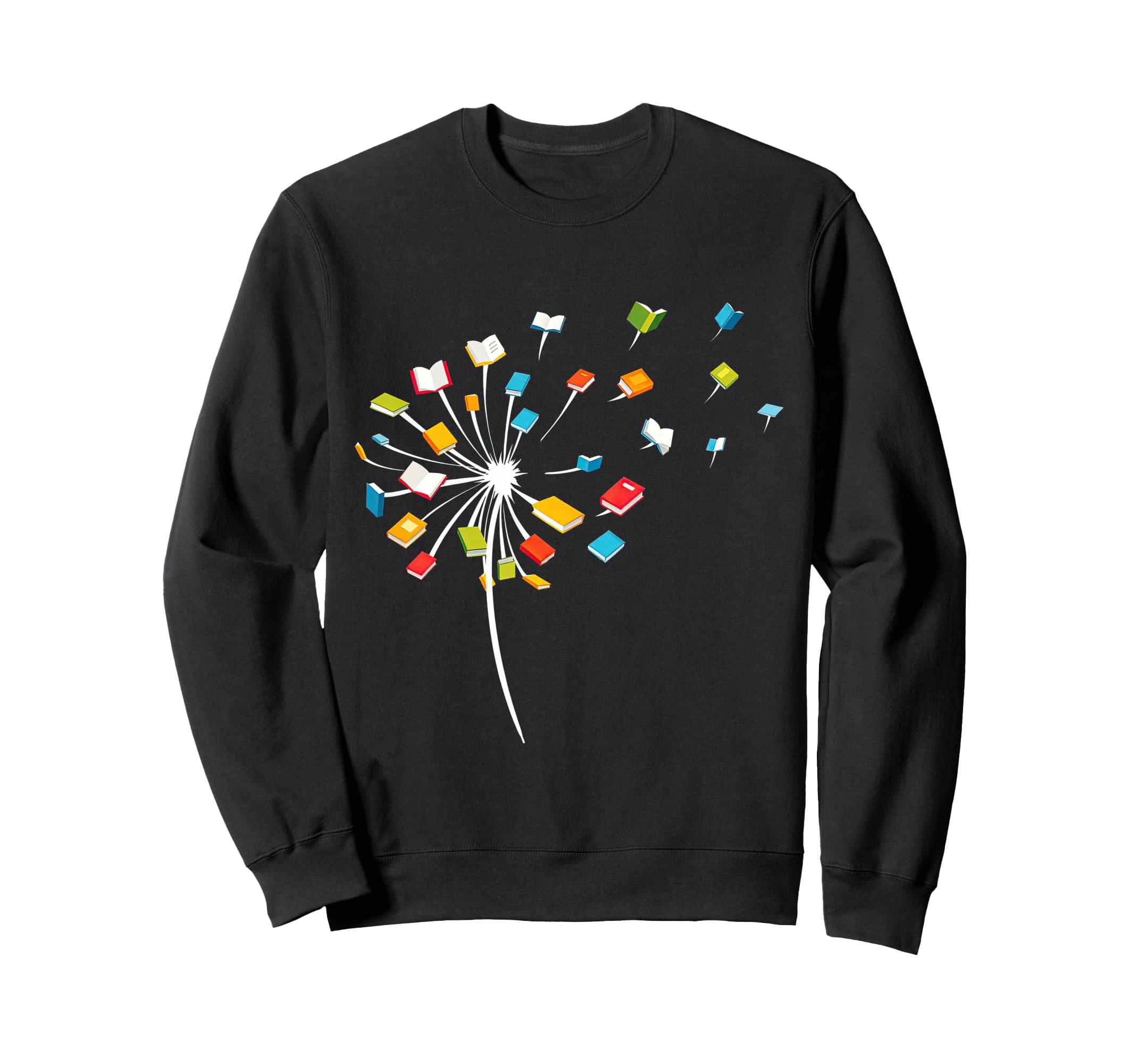 Book Dandelion Reading Lover Sweatshirt - Fun Novelty Design Men Women - T-Shirt, Sweatshirt, Hoodie