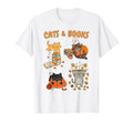 Cats Books Lover Reading Book Lover Bookish T-Shirt - Graphic Print Unisex - T-Shirt, Sweatshirt, Hoodie