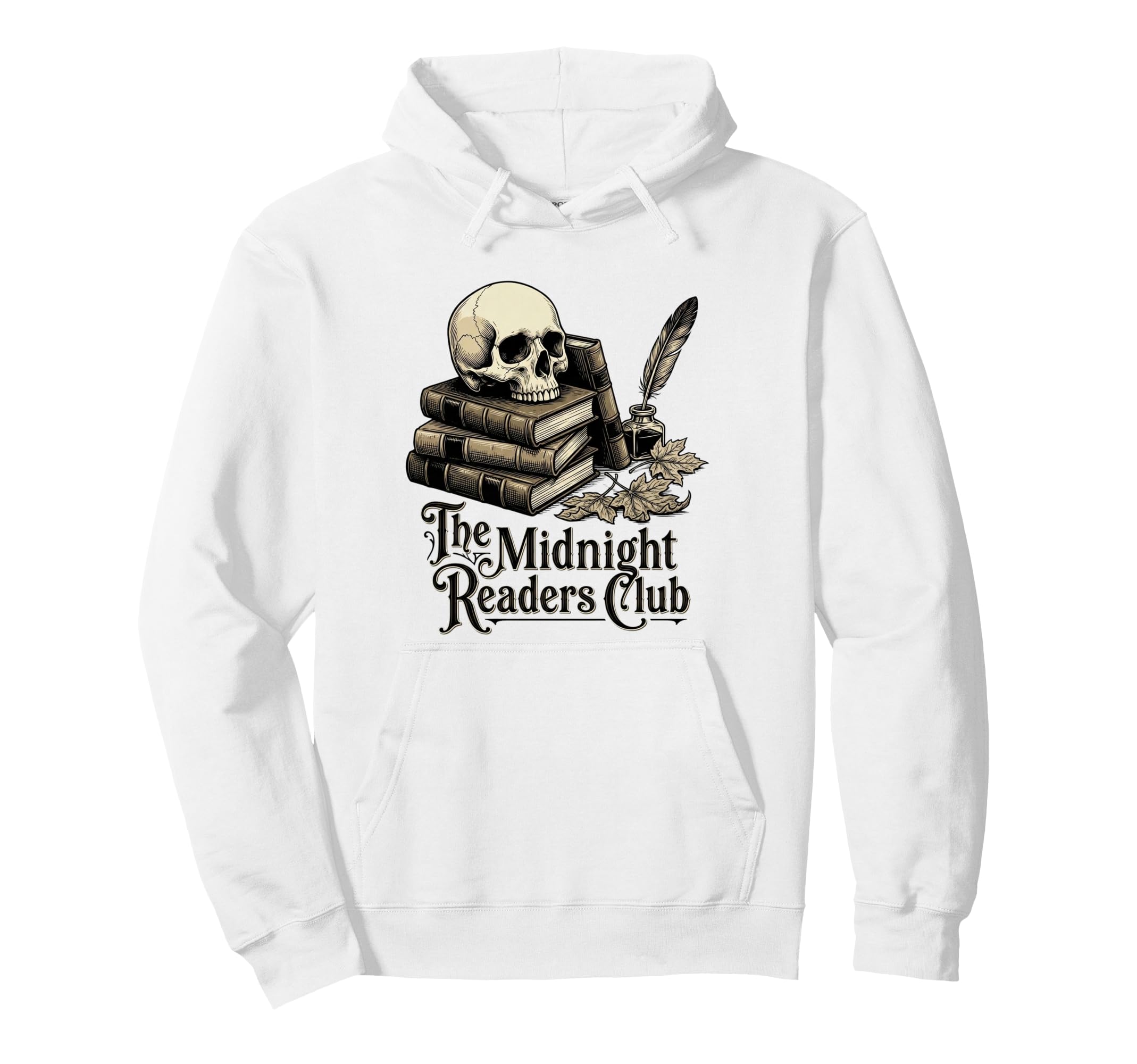 Midnight Readers Club Dark Hoodie - Casual Everyday Wear Men Women - T-Shirt, Sweatshirt, Hoodie
