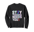 Stay Mental Health Semi Colon Sweatshirt - Graphic Print Unisex - T-Shirt, Sweatshirt, Hoodie
