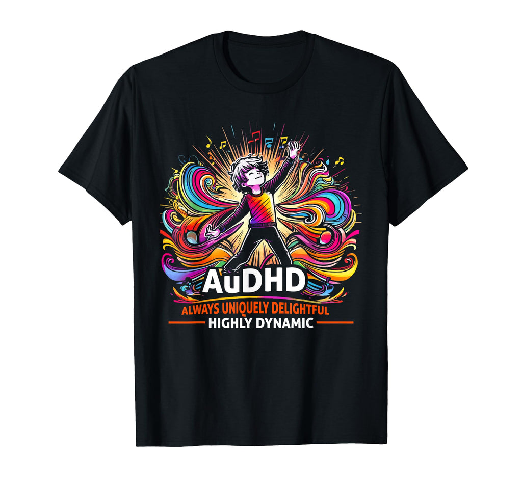 Audhd Autism Adhd Autistic Spectrum T-Shirt - Custom Art Print Unisex - T-Shirt, Sweatshirt, Hoodie