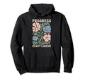 Progress Is Not Linear School Counselor Hoodie - Unique Graphic Unisex - T-Shirt, Sweatshirt, Hoodie