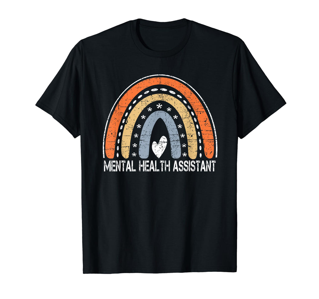 Job Title Worker Rainbow Mental Health T-Shirt - Unique Graphic for Adults - T-Shirt, Sweatshirt, Hoodie