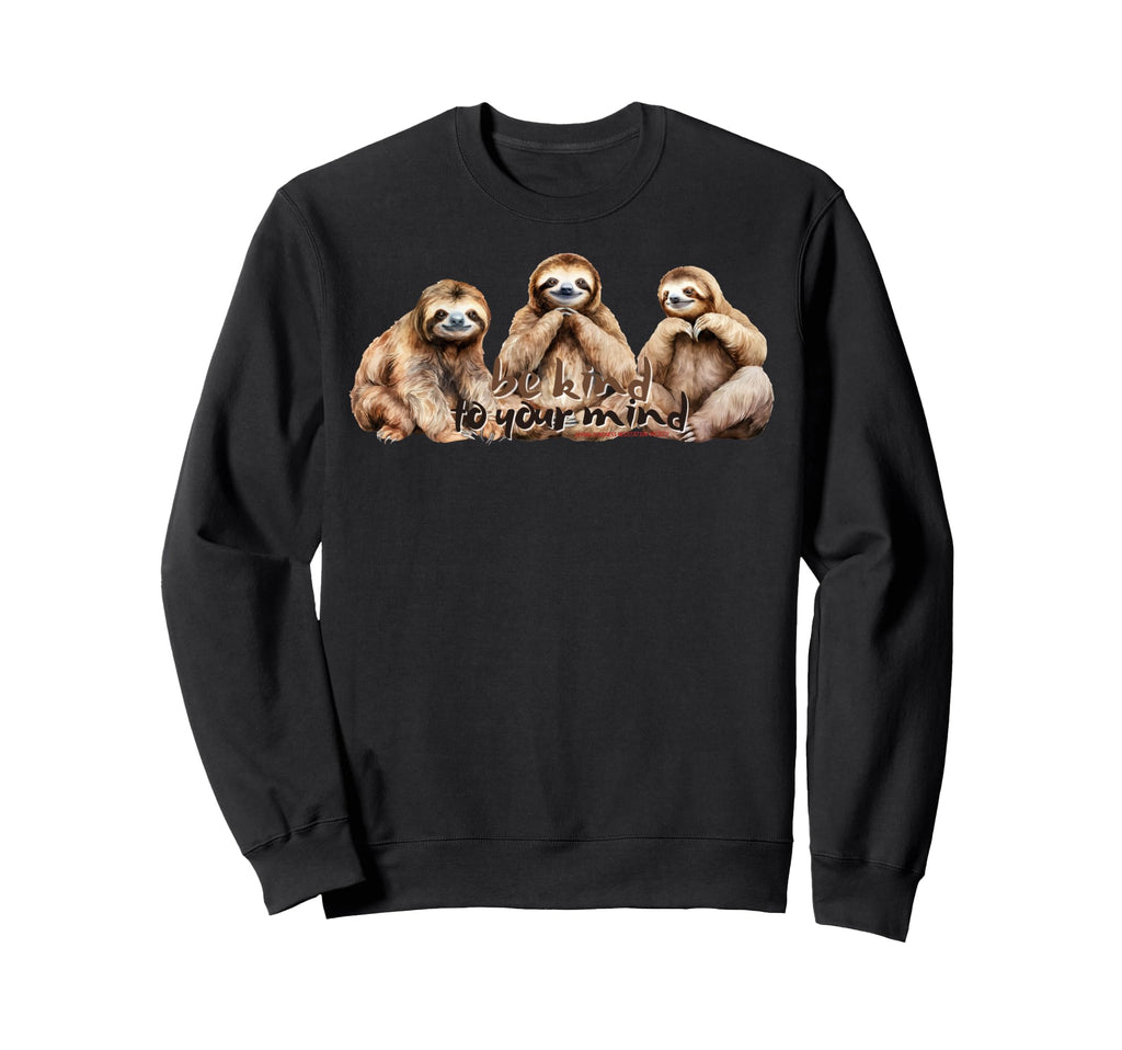 Happy Sloth Breath Mindfulness Sweatshirt - Aesthetic Graphic Unisex - T-Shirt, Sweatshirt, Hoodie