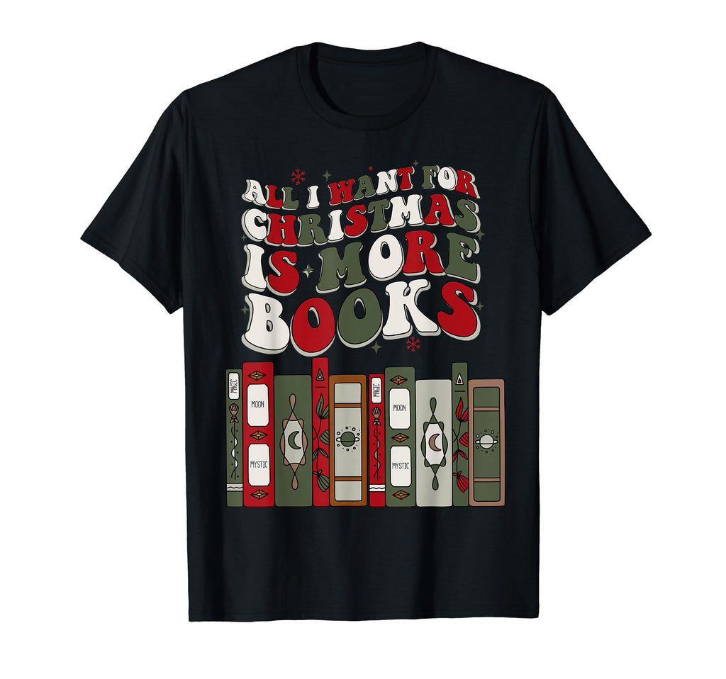 Books Bibliophile Book Lover X Mas T-Shirt - Aesthetic Graphic for Adults - T-Shirt, Sweatshirt, Hoodie