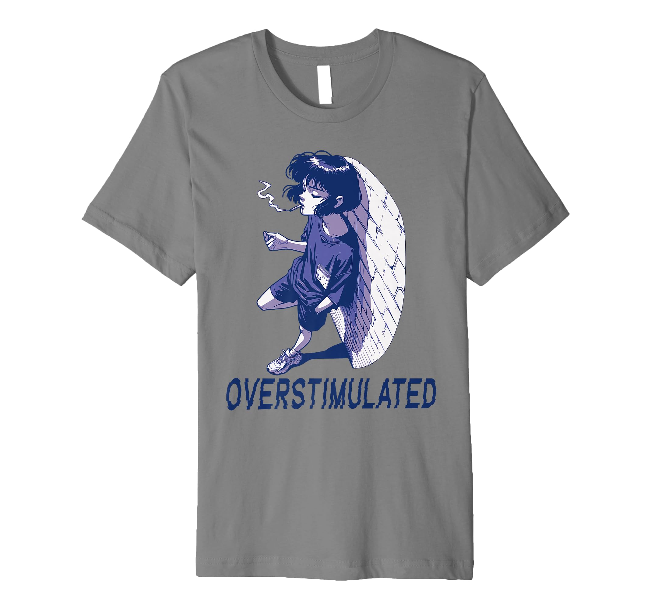 Funny Overstimulated Anime T-Shirt - Novelty Apparel Unisex - T-Shirt, Sweatshirt, Hoodie