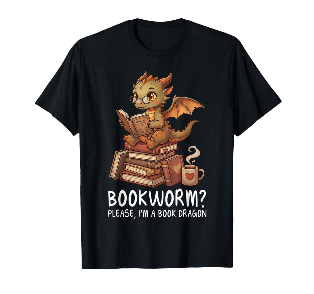Bookworm Please Im Book Dragon Lover T-Shirt - Minimalist Print Unisex - T-Shirt, Sweatshirt, Hoodie