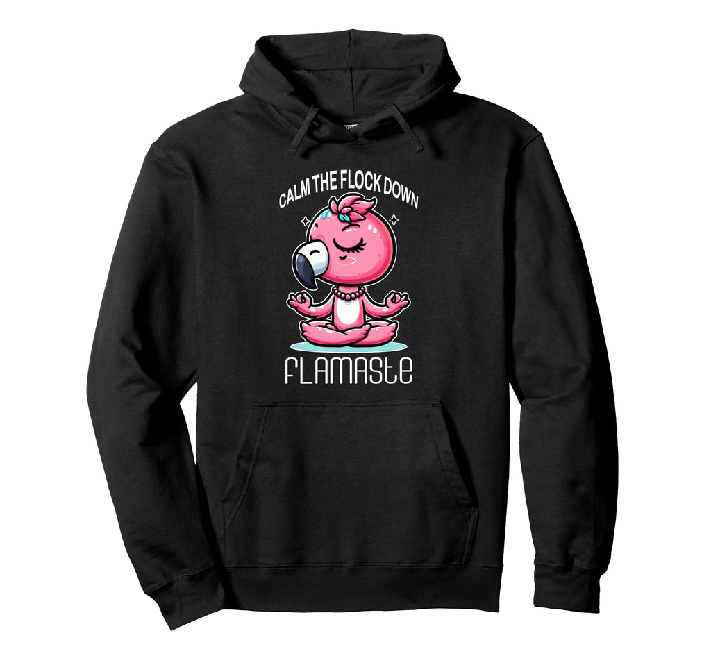 Flamaste Funny Flamingo Meditation Zen Hoodie - Streetwear Style Unisex - T-Shirt, Sweatshirt, Hoodie