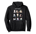 Cat Yoga Poses Practicing Hoodie - Casual Everyday Wear Men Women - T-Shirt, Sweatshirt, Hoodie