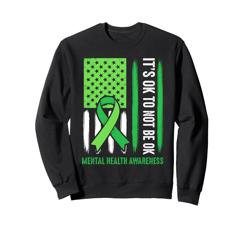 End Stigma Sunflower Mental Health Sweatshirt - Streetwear Style Men Women - T-Shirt, Sweatshirt, Hoodie
