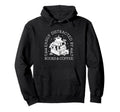 Easily Distracted Books And Coffee Pretty Hoodie - Trendy Graphic Unisex - T-Shirt, Sweatshirt, Hoodie