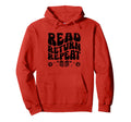 Read Return Repeat Library Book Reading Hoodie - Minimalist Print Unisex - T-Shirt, Sweatshirt, Hoodie