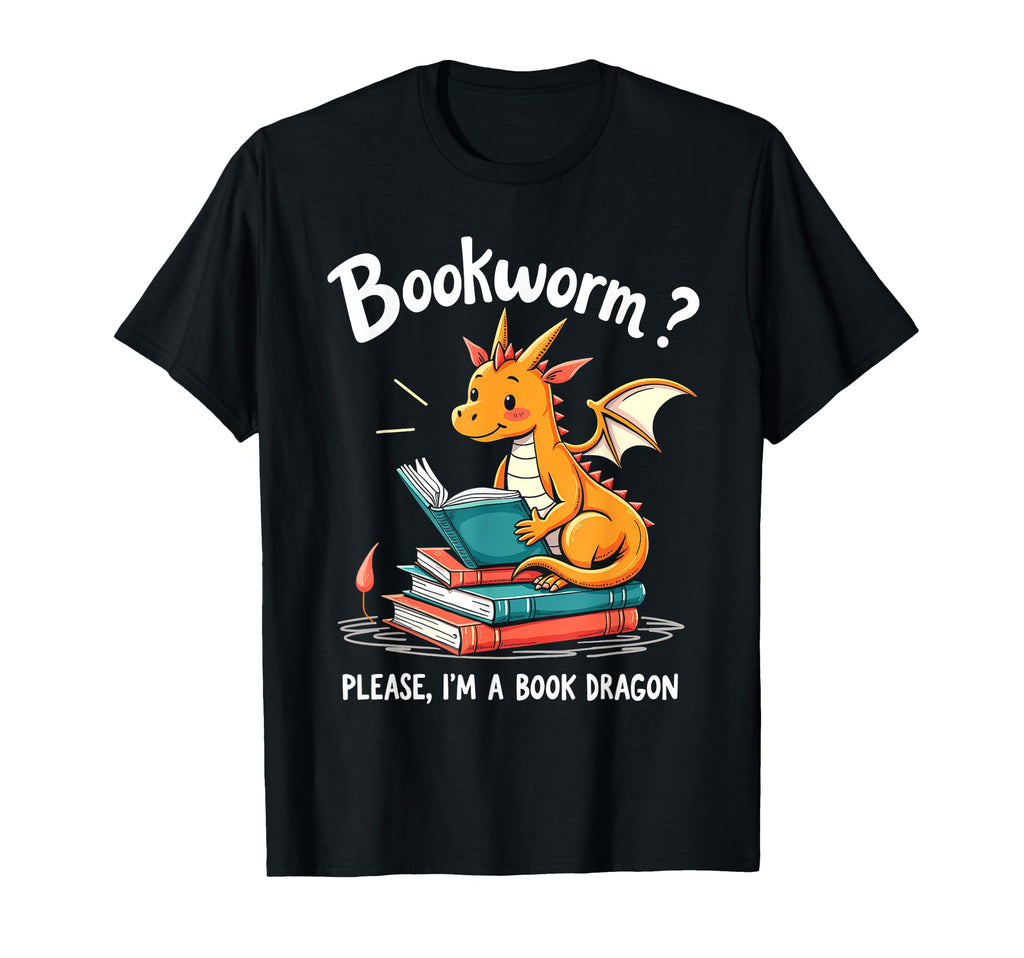 Bookworm Please Im Book Dragon T-Shirt - Minimalist Print Unisex - T-Shirt, Sweatshirt, Hoodie