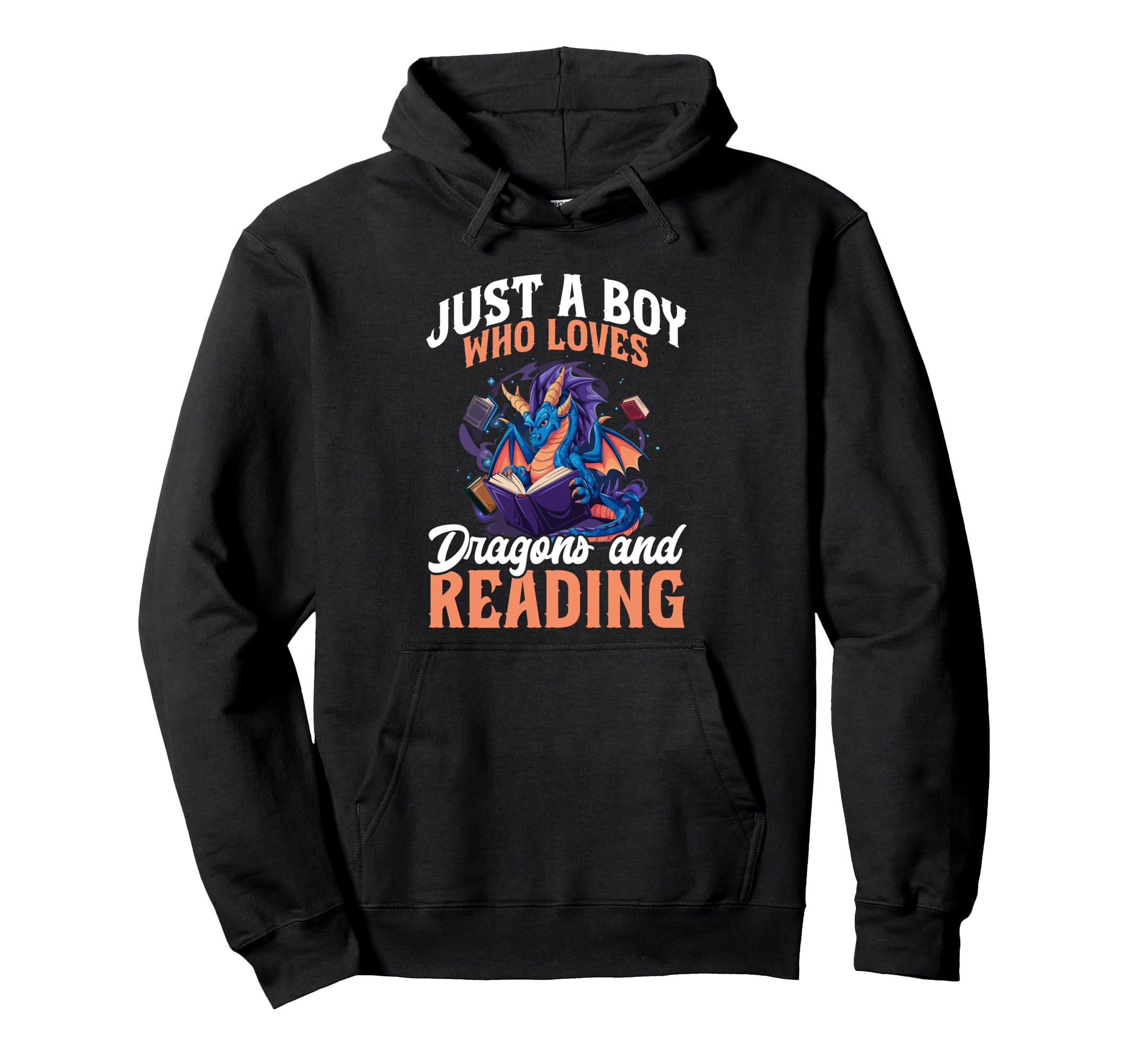 Just Who Loves Dragons And Reading Books Hoodie - Trendy Graphic Unisex - T-Shirt, Sweatshirt, Hoodie