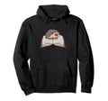 Hedgehog Reading Books Literature Hoodie - Aesthetic Graphic Men Women - T-Shirt, Sweatshirt, Hoodie