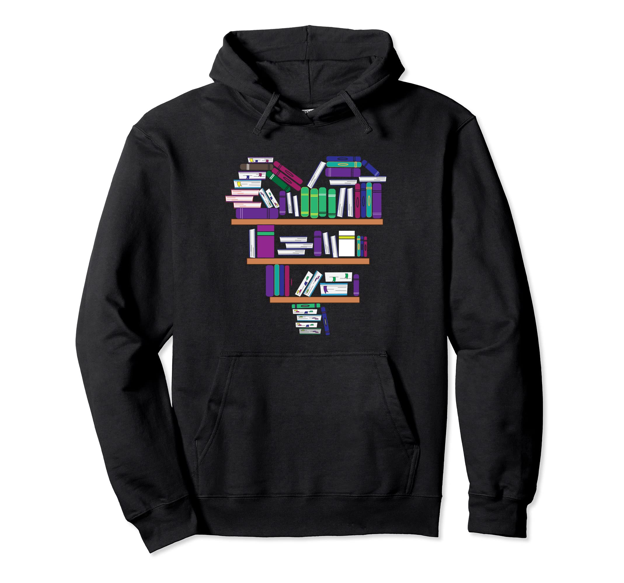 Love Books Bibliophile Book Nerd Hoodie - Novelty Apparel Unisex - T-Shirt, Sweatshirt, Hoodie
